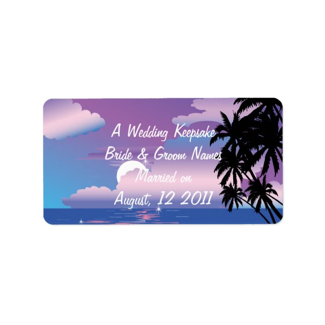 Wedding Favor Lip Balm Tube Label (Front)