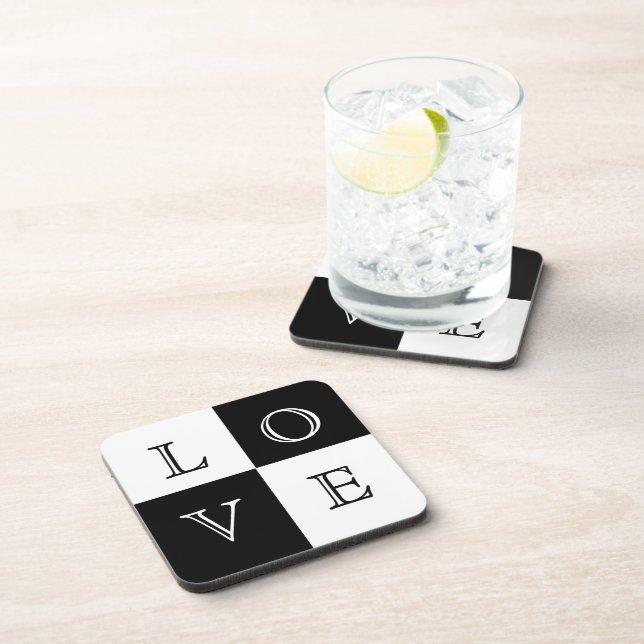 Wedding Favor Love Coaster Set (Right Side)