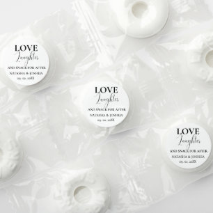 Wedding Favor Love Laughter and a Snack for After