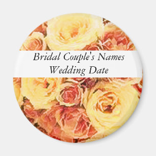 Wedding Favor Magnet Template