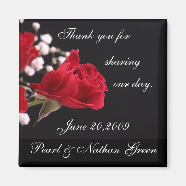 Wedding Favor Magnets (Front)