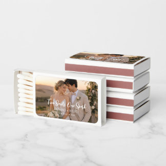 Wedding Favor Matchbox | Let's Spark Our Story Matchboxes