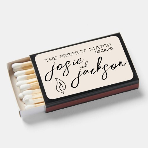 Wedding Favor Matchbox The Perfect Match Matchboxes