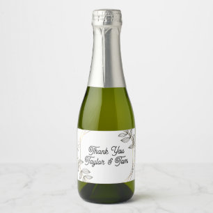 Wedding favor mini bottle labels