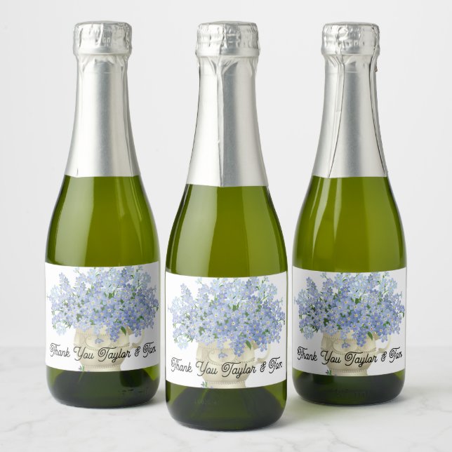 Wedding favor mini bottle labels (Bottles)