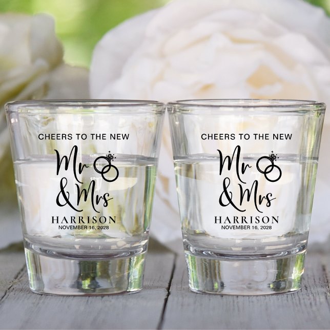 Wedding Favor New Mr Mrs Shot Glass (Creator Uploaded)