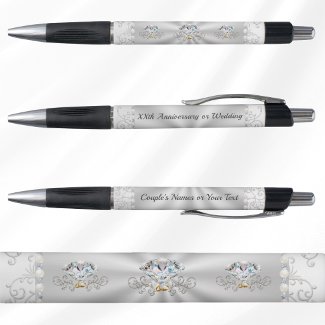 Wedding Favor PENS Personalized. Diamond Pens