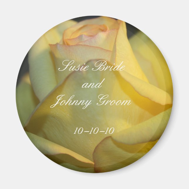 Wedding Favor Personalized Magnets (Front)