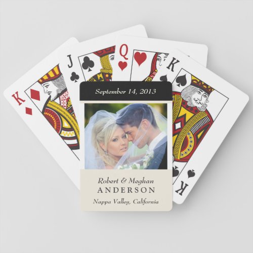 Wedding Favor Personalized Photo Playing Cards
