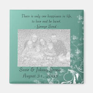 Wedding Favor Photo Magnet Template
