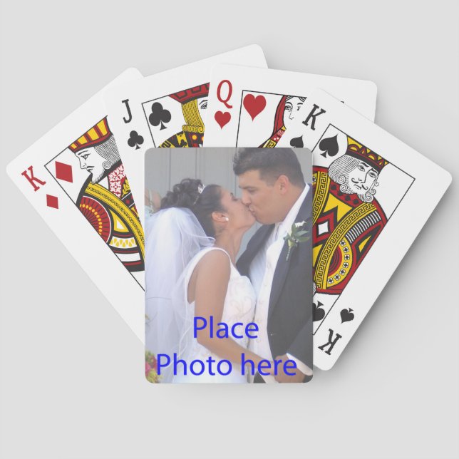 WEDDING FAVOR PLAYING CARDS TEMPLATE (Back)
