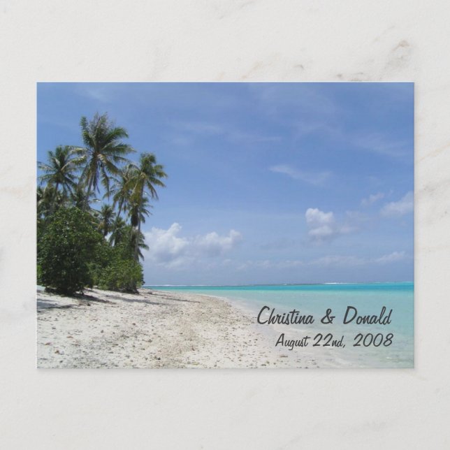 Wedding Favor Postcard 2Customized (Front)