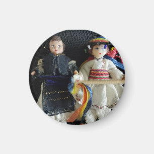 Wedding Favor Romanian National Costume Magnet