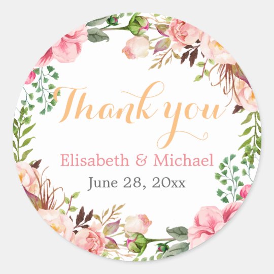 Round sticker labels for favors