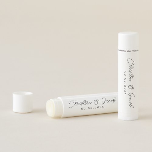 wedding favor simple elegant modern bridal party