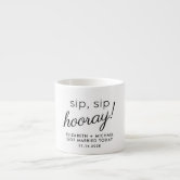 Wedding Favor We Tied The Knot Hearts Espresso Cup, Zazzle