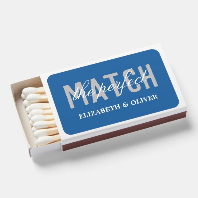 Wedding Favor (Skydiver Color) Matchboxes (Front Open)