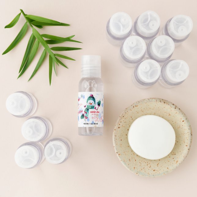 Wedding Favor Snowman Corporate Gifts Hand Sanitizer (Laydown)