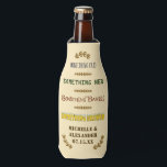 Wedding Favor Something Brewed Personalized Beer 1 Bottle Cooler<br><div class="desc">These pretty, custom wedding foam bottle coolers have a rustic look in shades of light beige / parchment color and brown. The text reads, "Something Old / Something New / Something Barley / Something Brewed." Below that, the bride and groom can add their names and their wedding date, or any...</div>