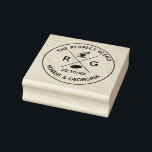 Wedding Favor Stamp | Coffee The Perfect Blend<br><div class="desc">Rustic on Trend The Perfect Blend Wedding favor stamp. Coffee is a great wedding favor and the personalized stamp allows you to give favors the finishing touch. Add your own details if you would like to change the style of the font click customize further at the end of the template....</div>