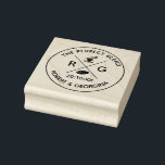 Wedding Favor Stamp | Coffee The Perfect Blend<br><div class="desc">Rustic on Trend The Perfect Blend Wedding favor stamp. Coffee is a great wedding favor and the personalized stamp allows you to give favors the finishing touch. Add your own details if you would like to change the style of the font click customize further at the end of the template....</div>