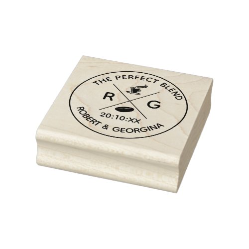 Wedding Favor Stamp  Coffee The Perfect Blend