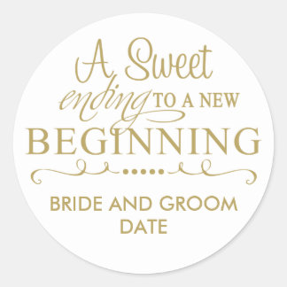 WEDDING FAVOR STICKER A Sweet Ending