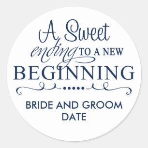 WEDDING FAVOR STICKER A Sweet Ending