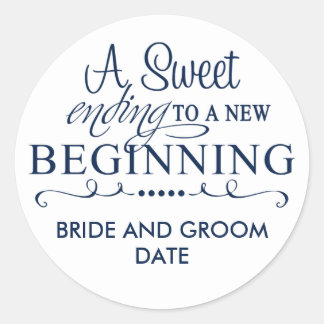 WEDDING FAVOR STICKER A Sweet Ending