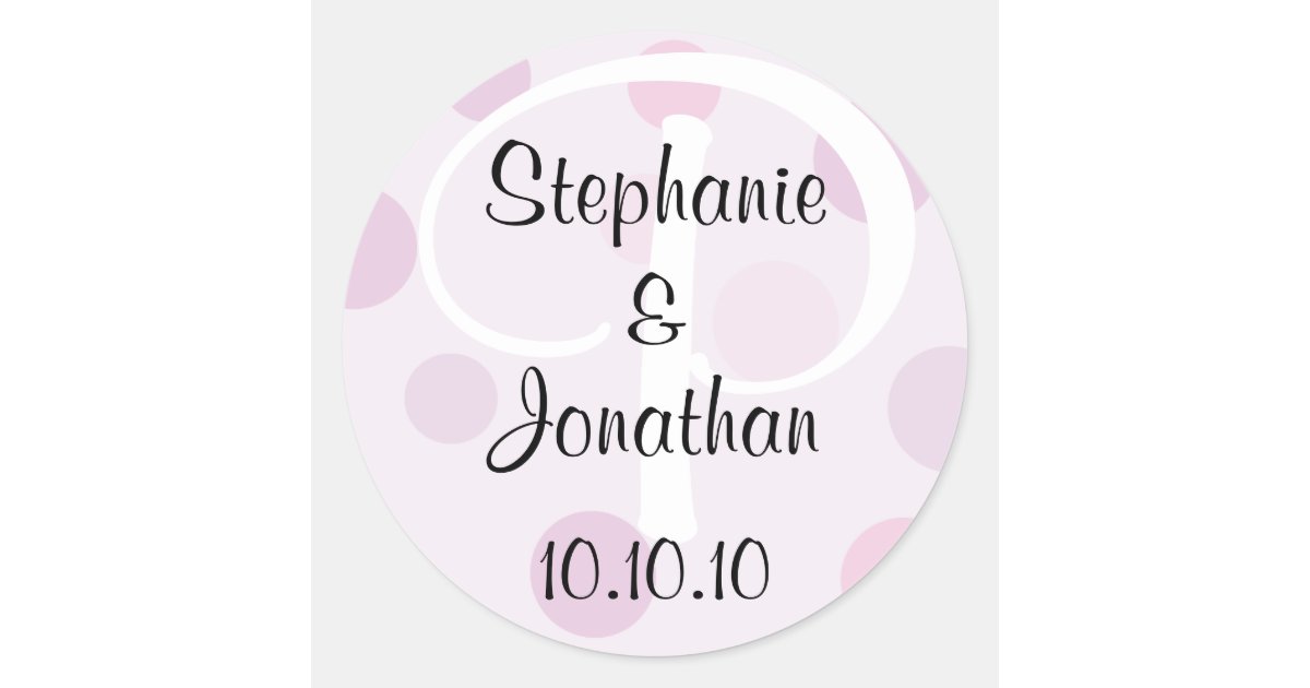 Wedding Favor Stickers Zazzle