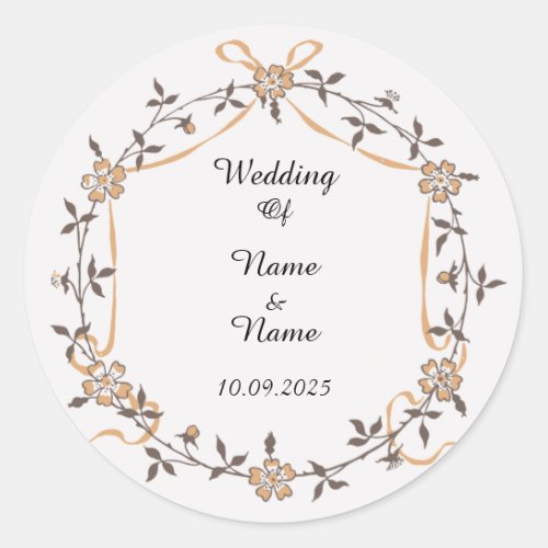 Wedding favor stickers 