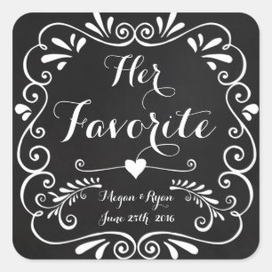 Wedding Favor Stickers for Treats or Cookies