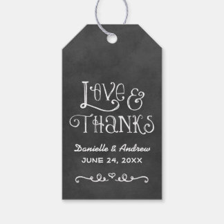 Wedding Favor Tag | Black Chalkboard Charm
