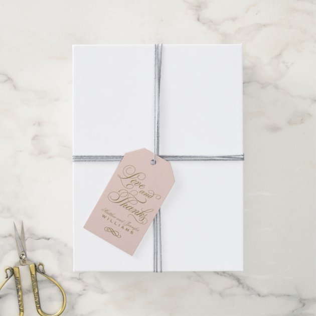Wedding Favor Tag | Love And Thanks