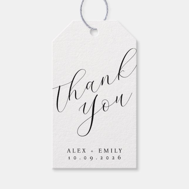 Wedding Favor Tag | Minimalist (Front)