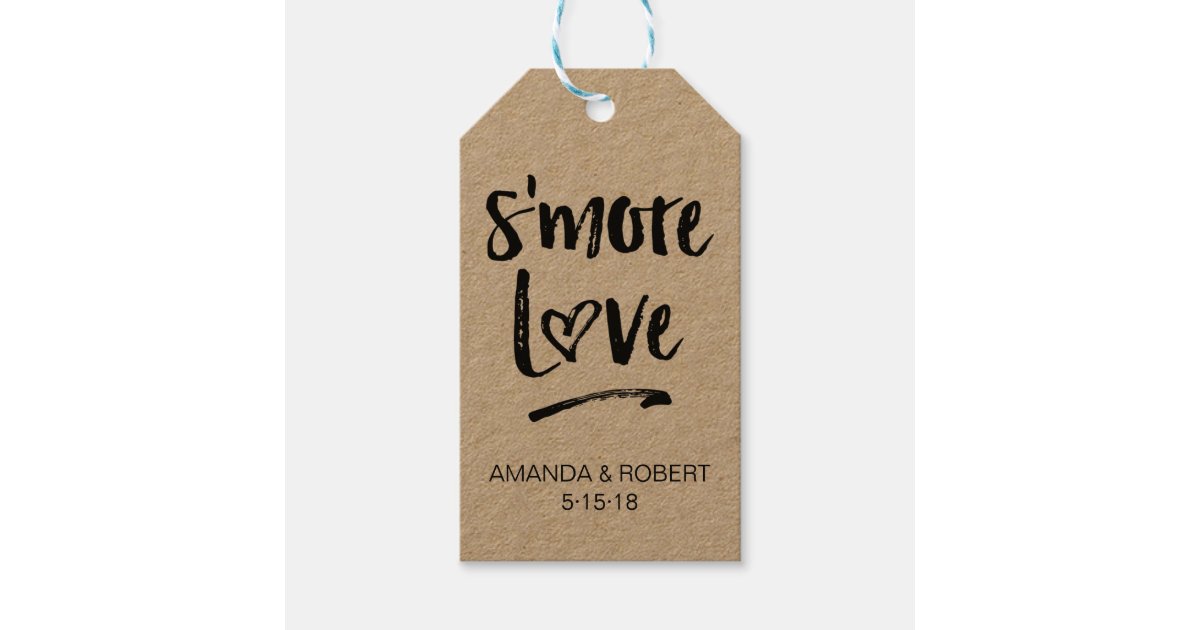 Wedding Favor Tag | s'more love | Zazzle