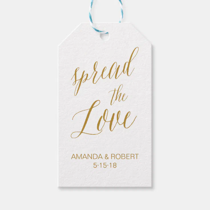 Wedding favor labels tags