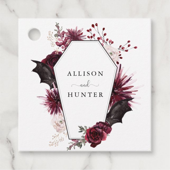 Wedding Favor Tags | Halloween (Front)