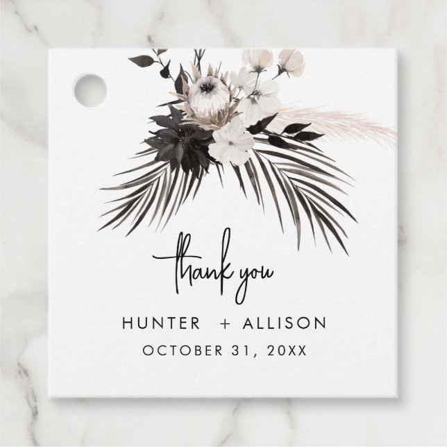Wedding Favor Tags | Halloween (Front)