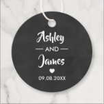 Wedding Favor Tags Personalized with Names<br><div class="desc">These are the perfect little gift tags. You can customize front and back text.</div>