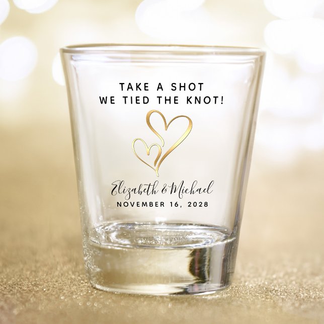 Wedding Favor Take A Shot We Tied The Knot Glass (Creator Uploaded)