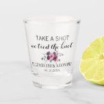 Wedding Favor Take A Shot We Tied The Knot Shot Gl Shot Glass at Zazzle