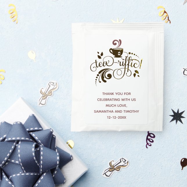 Wedding Favor Tea riffic Tea Bag Drink Mix (Packets)