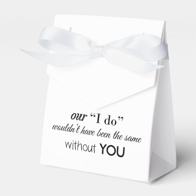 Wedding Favor Tent Boxes (Front Side)