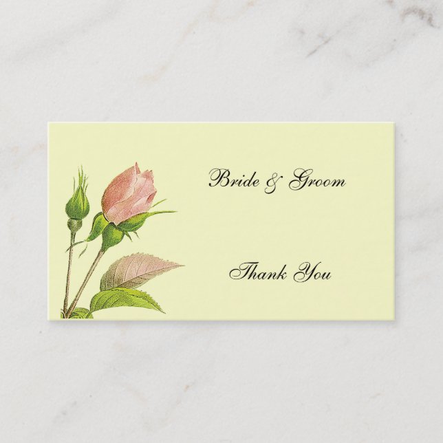 Wedding Favor Thank You Custom Business Cards (Front)
