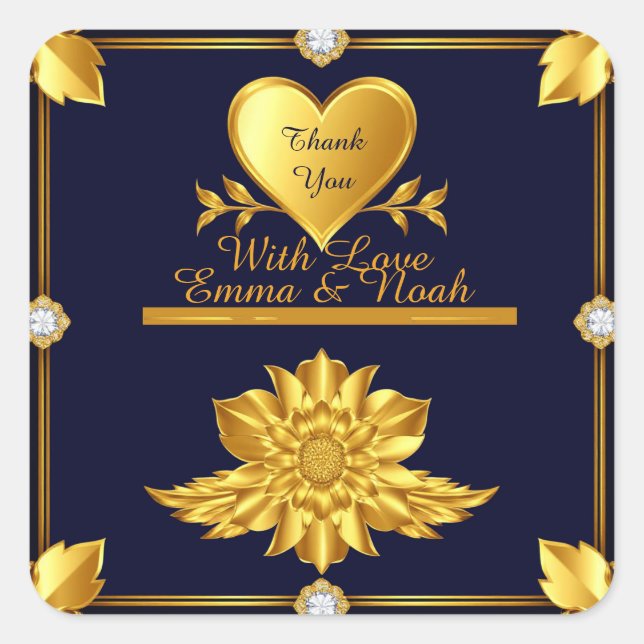 💙 Wedding Favor Thank You Labels Custom name (Front)