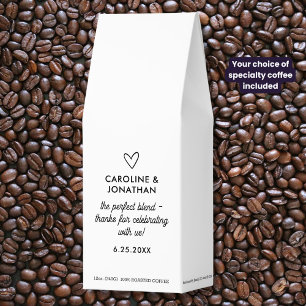 Wedding Favor, The Perfect Blend, Couple's Name Roasted Coffee