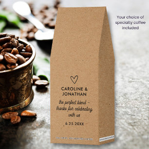 Wedding Favor, The Perfect Blend, Couple's Name Roasted Coffee