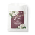 Wedding Favor Treats Bag Hydrangeas String Lights