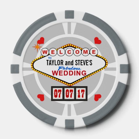 Wedding Favor Vegas Casino Poker Chips